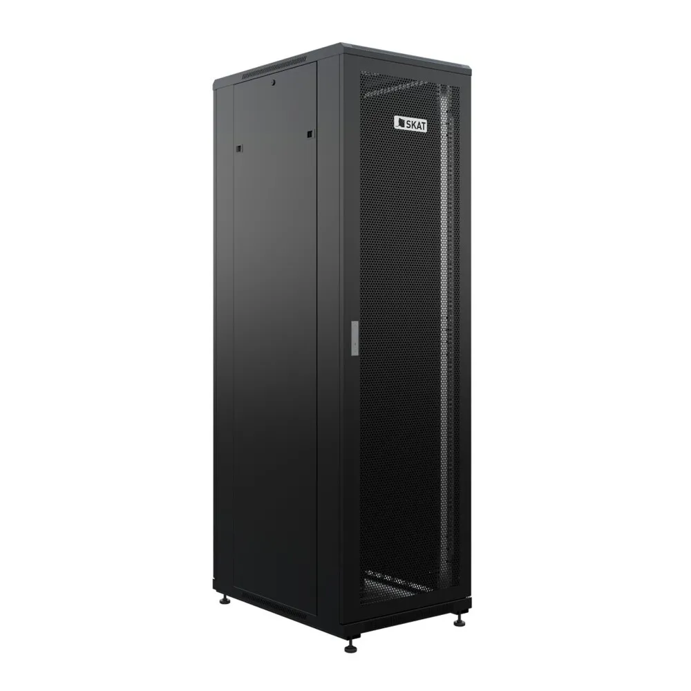 Бастион 4408 SKAT TB-42R680PF-B - Шкаф напольный универсальный серверный 42U 600х800мм, дверь перфорированная