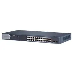 24-портовый гигабитный неуправляемый PoE-коммутатор Hikvision
