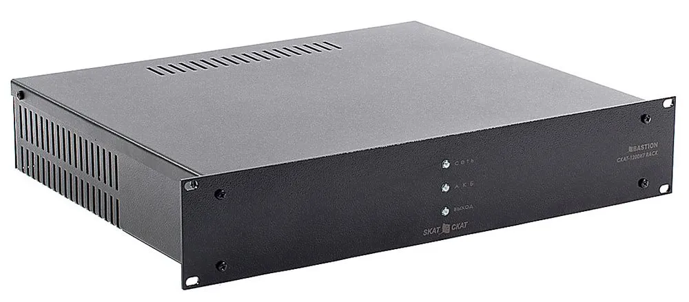 Бастион 2142 СКАТ-1200И7 RACK (СКАТ ИБП-12/5-2x17-RACK) источник питания 12В, 5А, высота 2U под 2