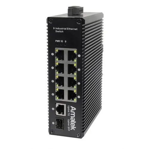 AN-SX10P8A - промышленный 10-портовый коммутатор с PoE до 240Вт