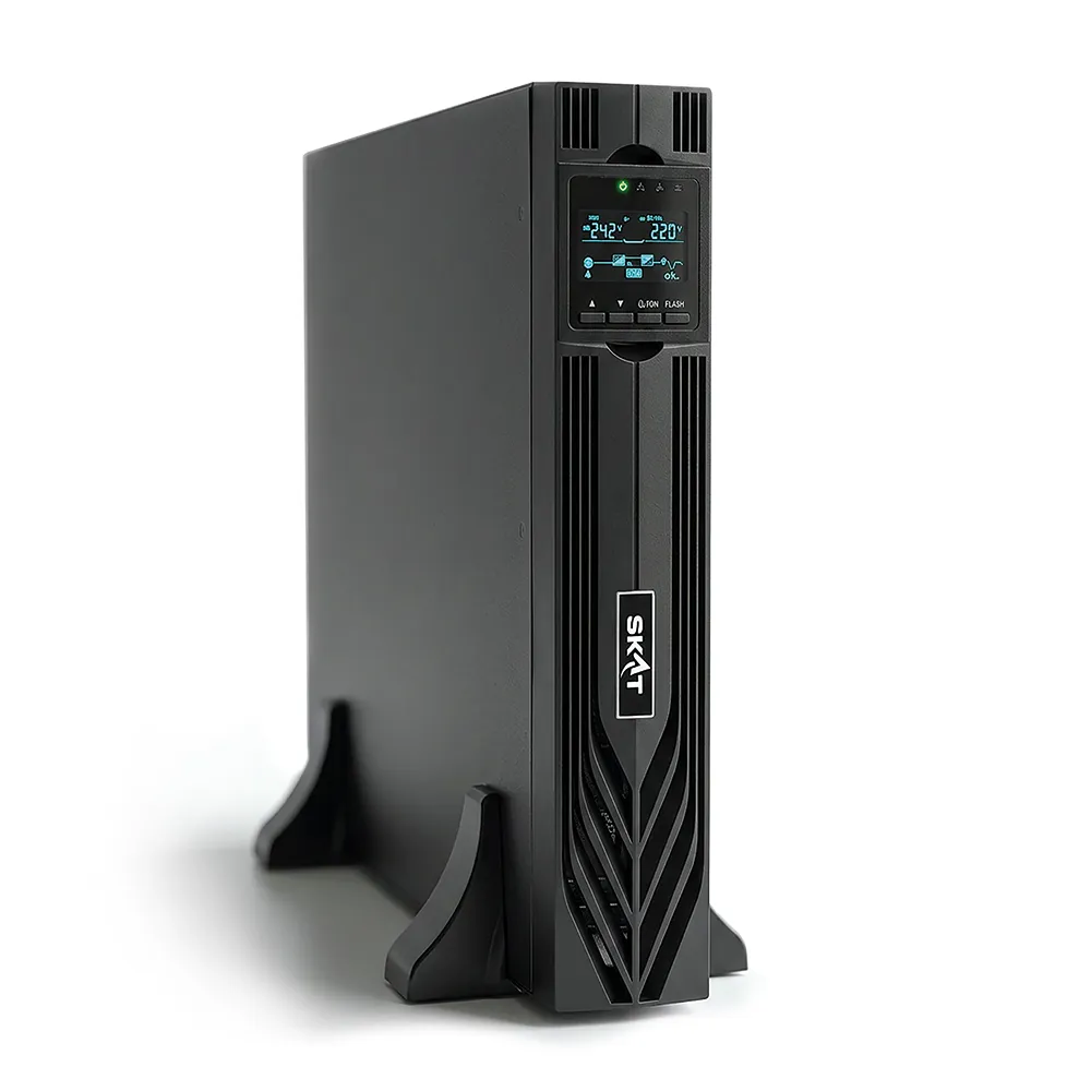 Бастион SKAT-UPS 1500-RACK-ON-3X9-E P3 - ИБП 1500 Вт, Онлайн, синус, встр. АКБ 36В (3x9Ач), 8хC13