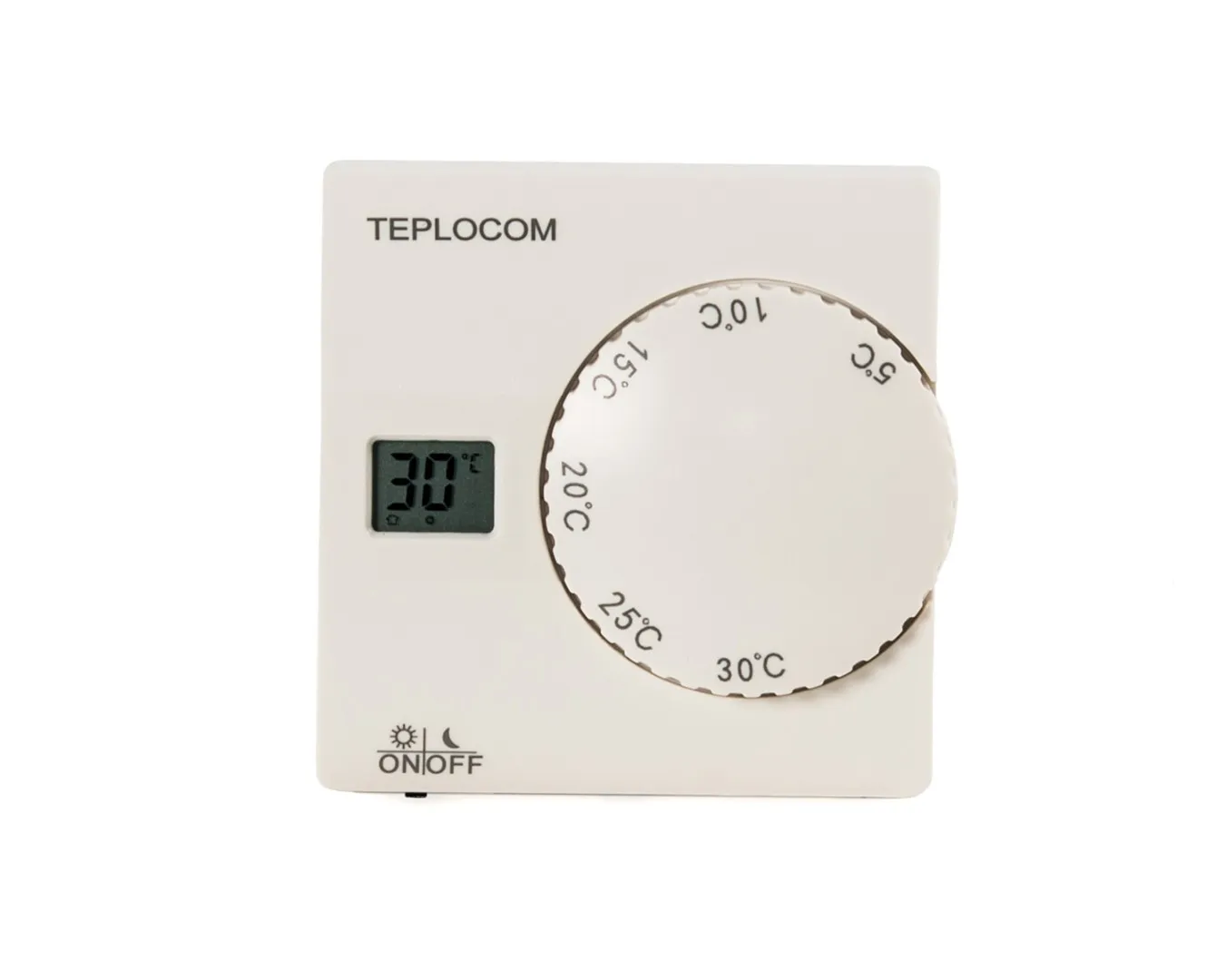 Бастион Термостат комнатный Teplocom TS-2AA/8A, проводной, реле 250В, 8А