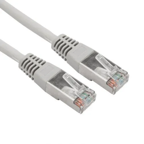 Патч-корд F/UTP, CAT 5e, RJ45-RJ45, 26AWG, LSZH, серый, 0,3м REXANT