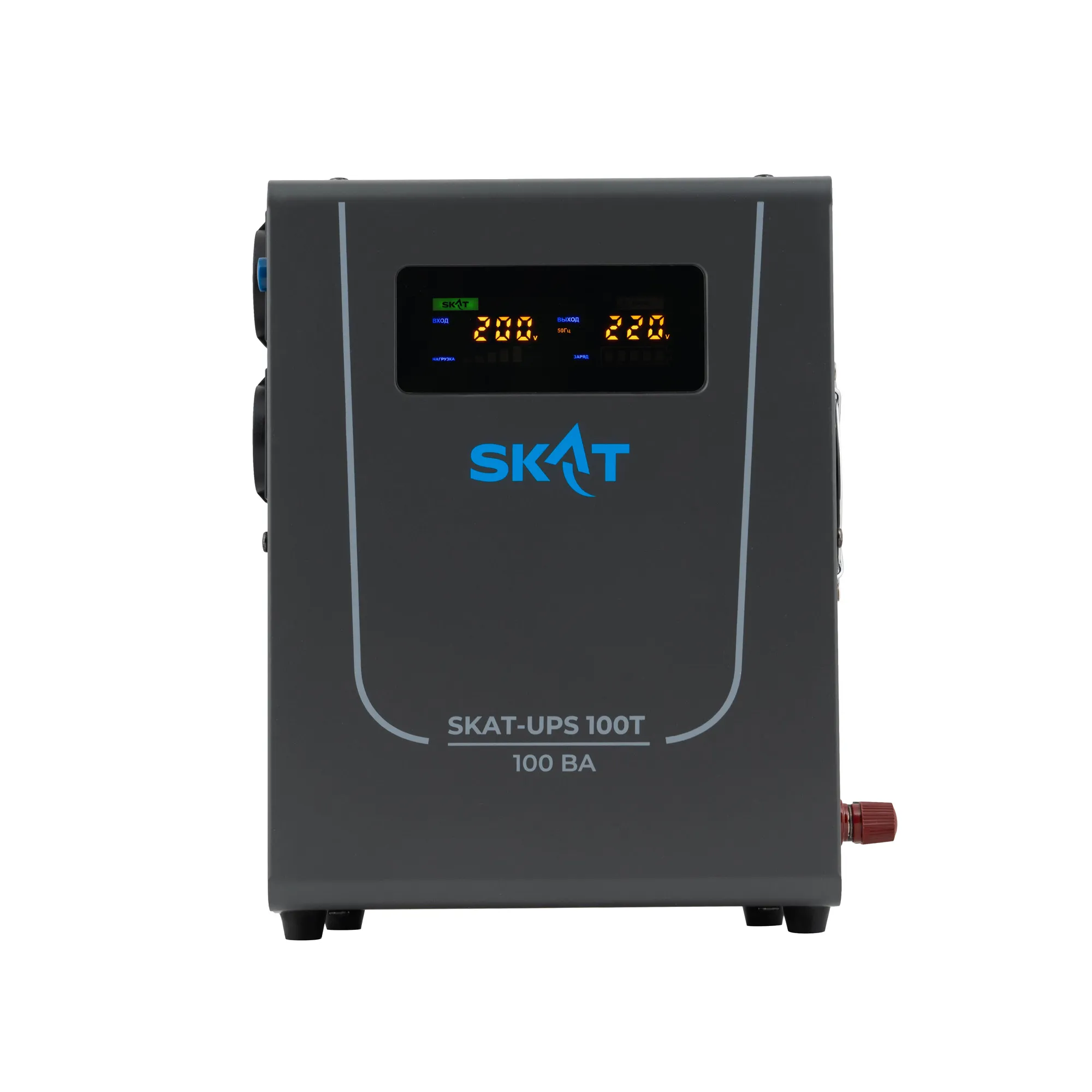 Бастион SKAT-UPS 100T ИБП, Линейно-интерактивный, 220 В, 100 ВА, работает от 1 внутренней/внешней АКБ