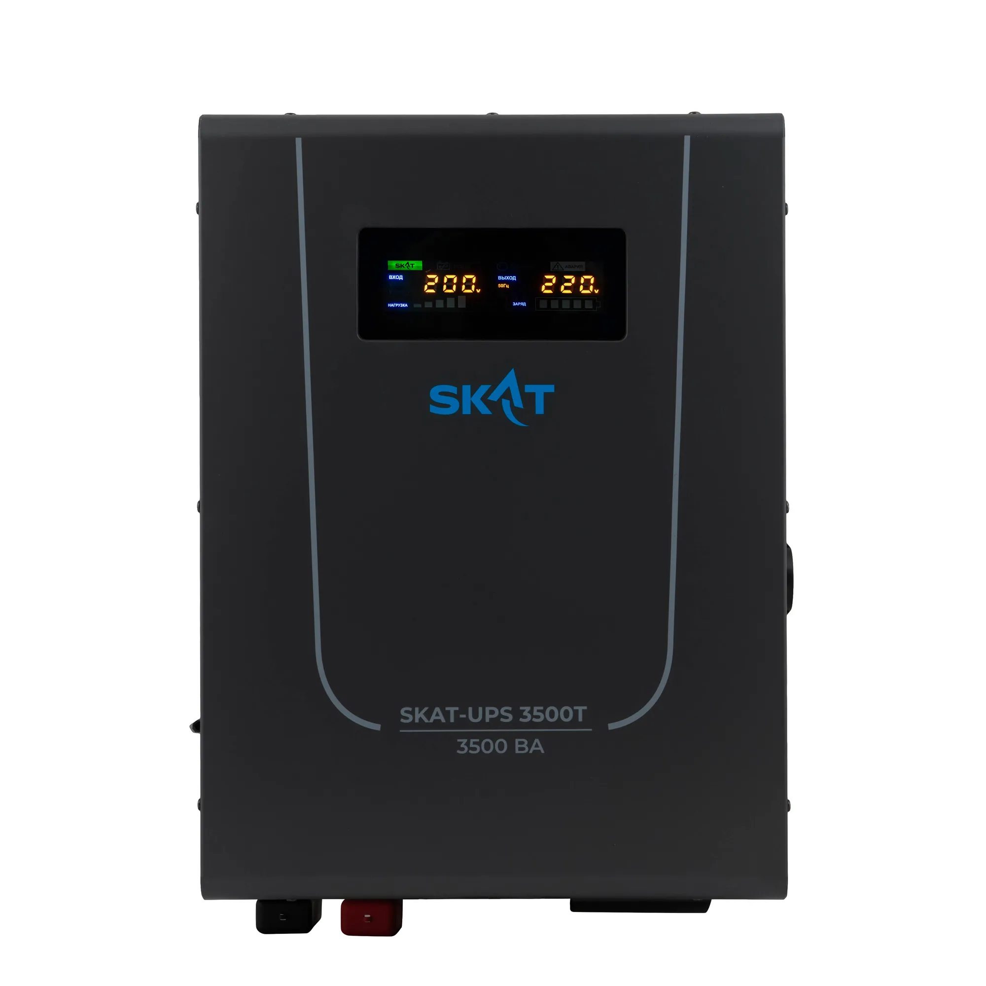 Бастион SKAT-UPS 3500T ИБП, Линейно-интерактивный, 220 В, 3500 ВА, работает от 2 внешних АКБ