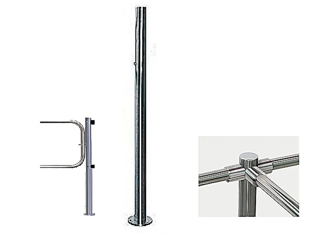 PERCo Стойка PERCo-BH02 2-16 с отверстием под стопорный механизм поворотной секции, с крышкой