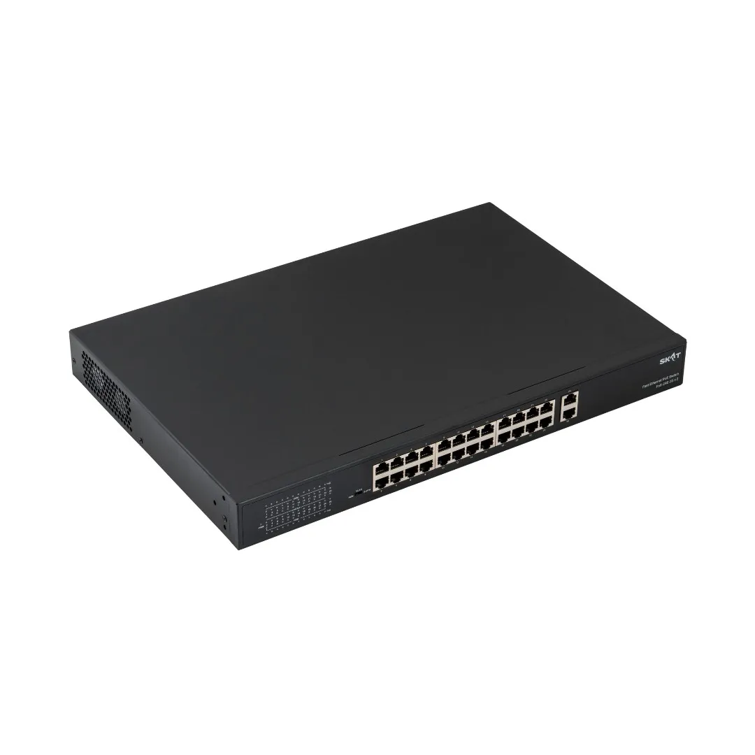 Бастион SKAT PoE-24E-2G v.2 коммутатор PoE+, мощность 300Вт, порты: 24-Ethernet, 2-Uplink