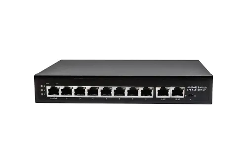 NS-SW-8F2F-P/A Passive PoE коммутатор Fast Ethernet на 10 портов.