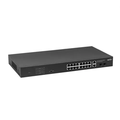 Бастион SKAT PoE-16E-2G-2S v.2 коммутатор PoE Plus, мощность 300Вт, порты:16-Ethernet, 2-Uplink, 2-SFP