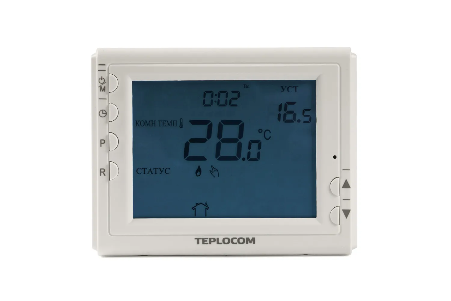 Бастион Термостат комнатный Teplocom TS-Prog-2AA/8A, проводной, прогр., реле 250В, 8А