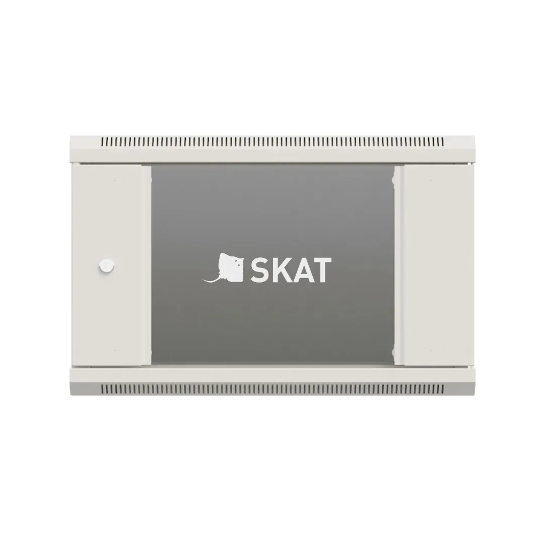 Бастион SKAT TB-15W660GF-G Шкаф настенный телекоммуникационный 15U 600х600х770мм, дверь стеклянная