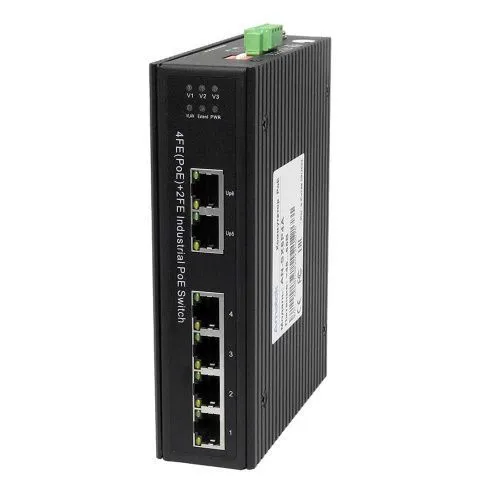 AN-SX6P4A - промышленный 6-портовый коммутатор с HiPoE до 180Вт