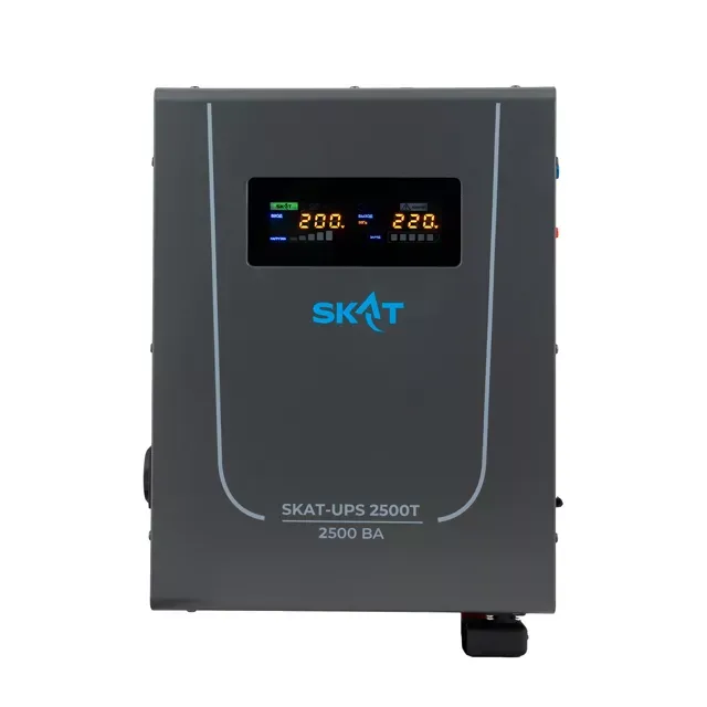 Бастион SKAT-UPS 2500T ИБП, Линейно-интерактивный, 220 В, 2500 ВА, работает от 1 внешней АКБ