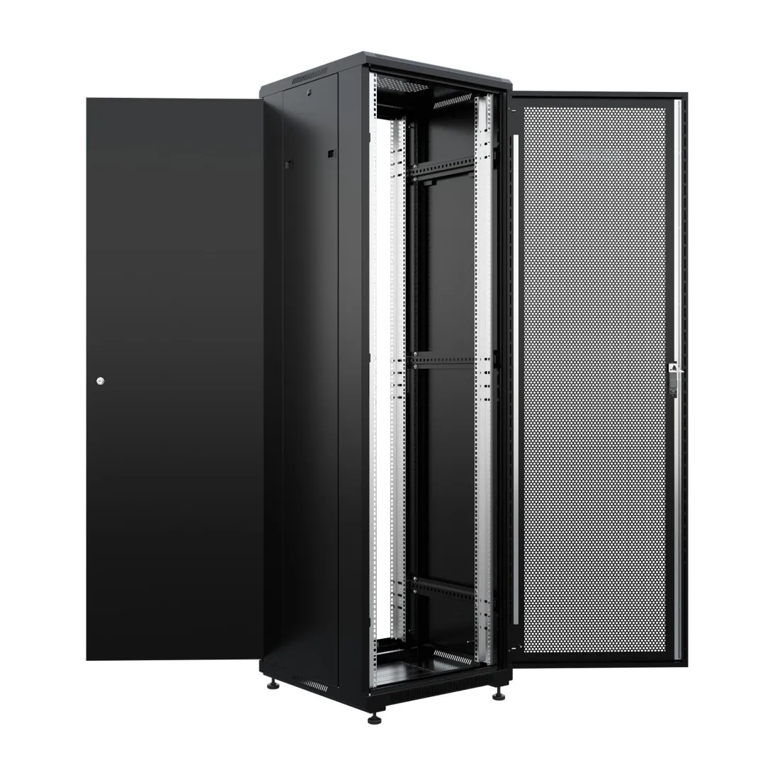 Бастион SKAT TB-22R660PF-B Шкаф напольный универсальный серверный 22U 600х600мм, дверь перфорированная