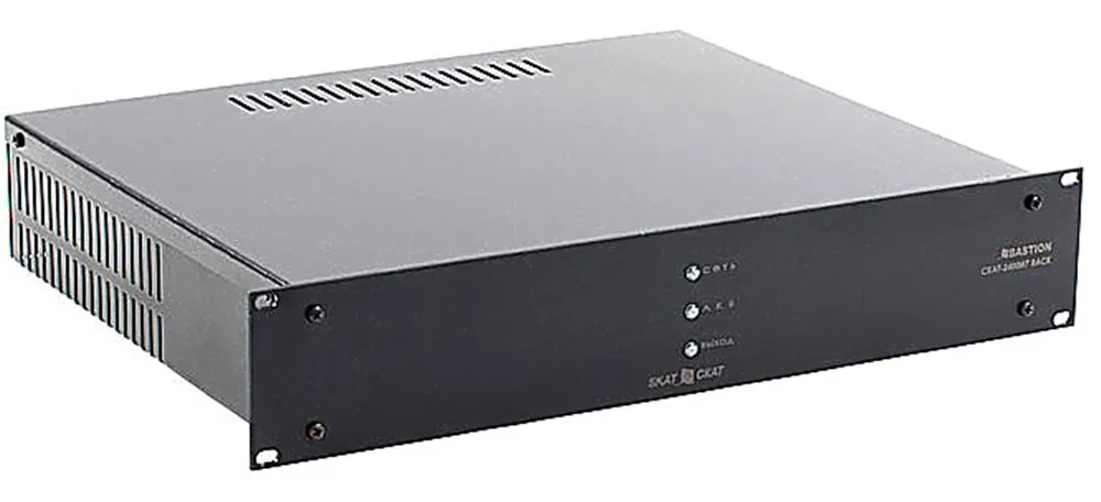 Бастион 2143 СКАТ-2400И7 RACK (СКАТ ИБП-24/4,5-2x17-RACK) источник питания 24В, 4А, высота 2U под 2 АКБ 7-17 Ач.