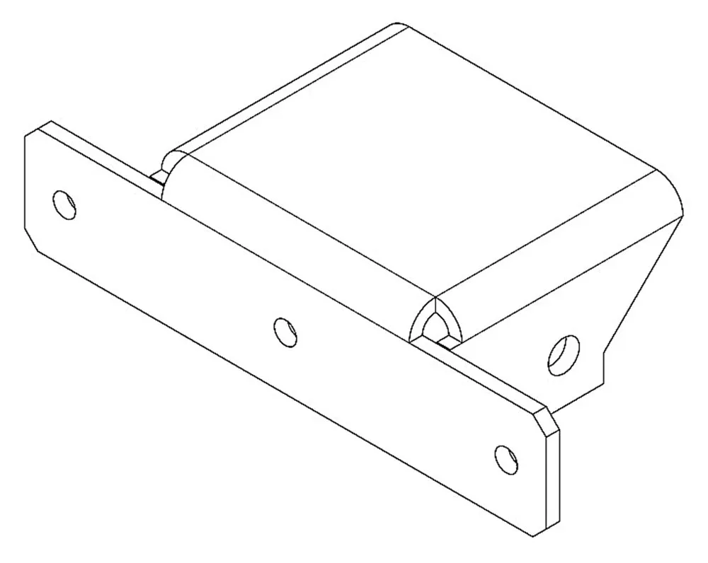 PERCo Накладка Т - образная PERCo-MB-16.6 (секция - стена)