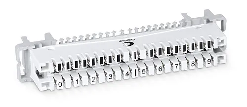 Cabeus CM-10P-P Плинт соединительный на 10 пар, крепление на хомут и штангу, маркировка 0-9