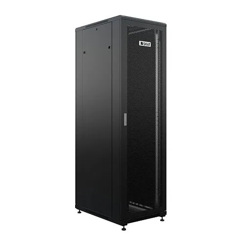 Бастион 4408 SKAT TB-42R680PF-B - Шкаф напольный универсальный серверный 42U 600х800мм, дверь перфорированная