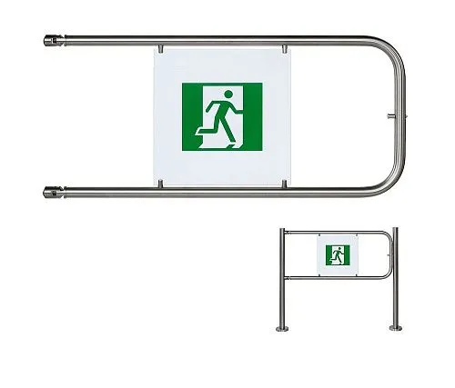 PERCo Поворотная створка PERCo-BH02 1-17 (в комплекте со стопорным механизмом) для механической поворотной секции с заполнением с пиктограммами, ширина прохода 1200 мм