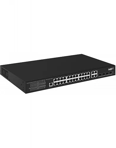 NS-SW-24G4G-PL Управляемый L2 PoE коммутатор Gigabit Ethernet на 24 RJ45 PoE+4xGE Combo Uplink порта