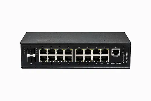 NS-SW-16G2G-PL/IM Промышленный управляемый(L2+)HiPoEкоммутатор Gigabit Ethernet на 16GE PoE+2 GE SFP