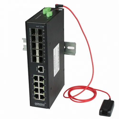 Промышленный управляемый (L2+) Ultra PoE коммутатор SW-808010/ILS(port 90W,720W)
