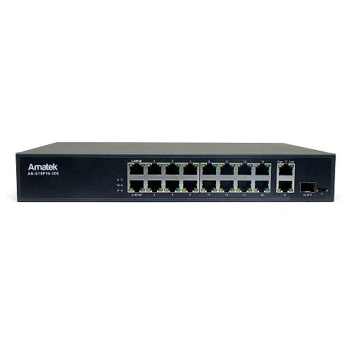 AN-S18P16-300 - 18-портовый 100/1000 Мбит/с коммутатор с PoE до 300Вт