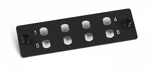 Cabeus FO-FP-8ST-BK Адаптерная панель на 8 ST(FC), цвет черный