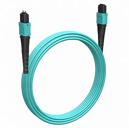 Cabeus FOP-50-OM3-8-MPO(F)-8-MPO(M)-B-10m Кабельная сборка MPO(F) -MPO(M)-8 волокон 50/125 OM3, 10 m, полярность В