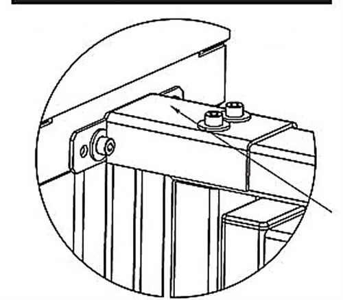 PERCo Накладка верхняя PERCo-RF01 0-03 для стыковки турникета PERCo-RTD-15 с калиткой PERCo-WHD-15 или секцией ограждения PERCo-MB-15