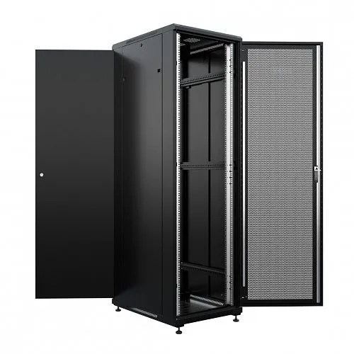 Бастион SKAT TB-22R680PF-B Шкаф напольный универсальный серверный 22U 600х800мм, дверь перфорированная