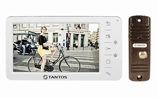 Комплекты домофонов Tantos Amelie-SD и Walle (комплект бюджетного домофона 7" с памятью)