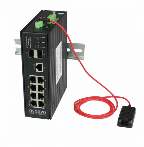 Промышленный управляемый (L2+) HiPoE коммутатор SW-80802/ILS(port 90W,300W)