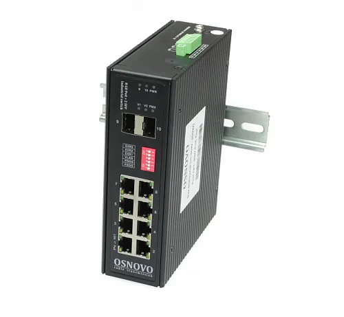 Промышленный HiPoE коммутатор SW-80802/I(Port 90W,300W)