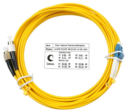 Cabeus FOP(d)-9-LC-FC-5m Шнур оптический duplex LC-FC 9/125 sm 5м LSZH