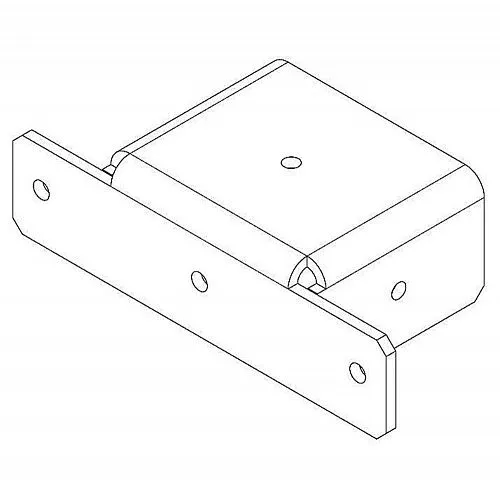 PERCo Накладка Т - образная PERCo-MB-16.7 (доп. секция - стена)