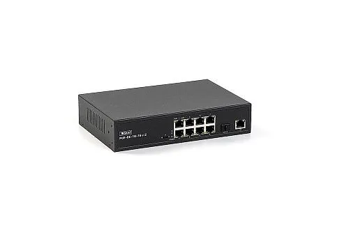 Бастион 4074 SKAT PoE-8E-1G-1S v.2 коммутатор PoE Plus, мощность 150Вт, порты: 8-Ethernet PoE, 1-Uplink, 1-SFP