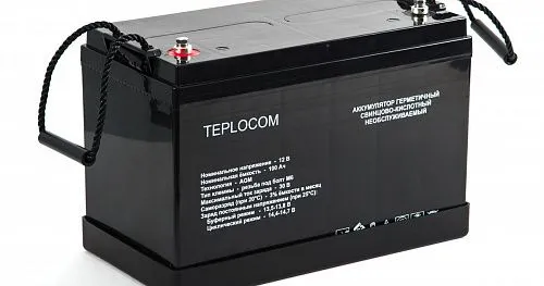 Бастион TEPLOCOM 100Ач АКБ свинцово-кислотная, тип AGM, 12В, 100Ач