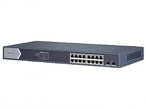 16-портовый гигабитный неуправляемый PoE-коммутатор Hikvision