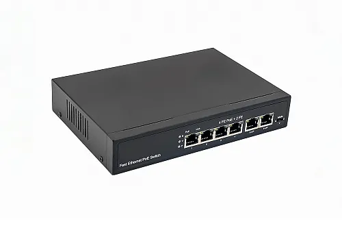 NS-SW-4F2F-P PoE коммутатор NST Fast Ethernet на 6 RJ45 портов.