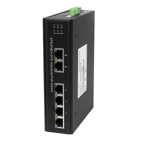 AN-SX6P4A - промышленный 6-портовый коммутатор с HiPoE до 180Вт