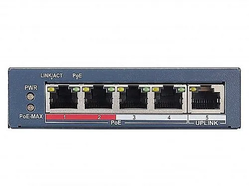 4-портовый гигабитный неуправляемый PoE-коммутатор Hikvision