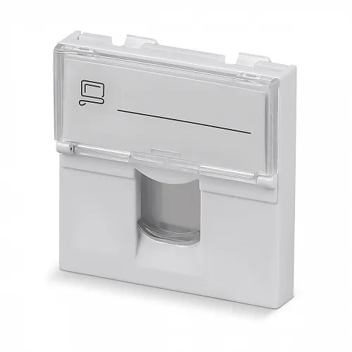 Cabeus FP-L-45-1M Вставка 45x45 (Mosaic) для 1 модуля формата Keystone Jack (арт.078604)