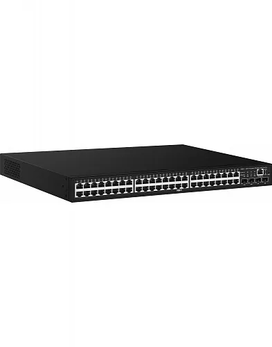 NS-SW-48G4G-PL Управляемый L2 PoE коммутатор Gigabit Ethernet на 48 RJ45 PoE + 4 x GE SFP порта.