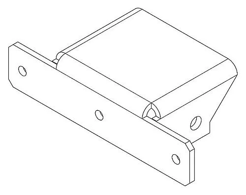 PERCo Накладка Т - образная PERCo-MB-16.6 (секция - стена)