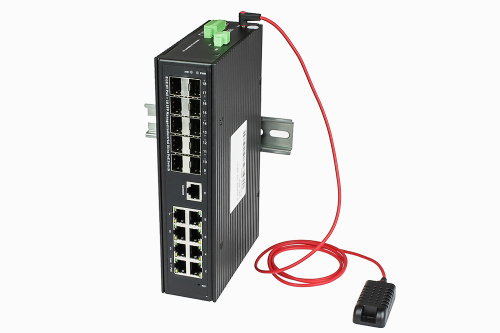 NS-SW-8G10GX-SPL/IM Промышленный управляемый (L2+) Ultra PoE коммутатор Gigabit Ethernet на 8GE PoE
