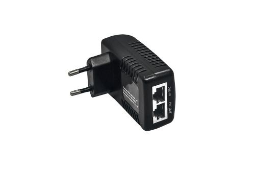 NS-PI-1G-15/A PoE-инжектор Gigabit Ethernet на 1 порт. Совместим с оборудованием PoE IEEE 802.3af.