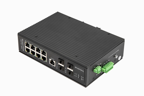 NS-SW-8G4G-SPL/IM Промышленный управляемый (L2+) Ultra PoE коммутатор Gigabit Ethernet.