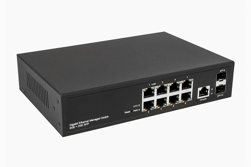 NS-SW-8G2G-L Управляемый (L2+) коммутатор Gigabit Ethernet на 10 портов.