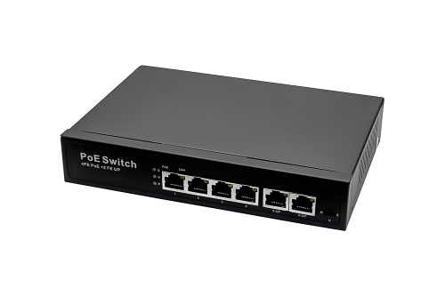 NS-SW-4F2F-P/A Passive PoE коммутатор Fast Ethernet на 6 портов.